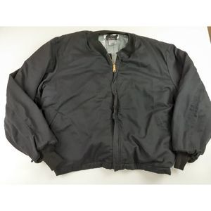 WORKRITE BLACK FR FLAME RESISTANT COAT SZ 2XLG